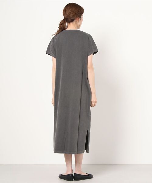 MANASTASH（マナスタッシュ）の「MANASTASH/マナスタッシュ　W-s PIGMENT SKIPPER DRESS（ワンピース・レディース・ライトブルー/サンドベージュ/ブラック・MEDIUM）」の5枚目の写真