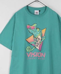 VISION STREET WEAR（ヴィジョンストリートウェア）の「【VISION STREET  WEAR/ヴィジョンストリートウェア】ストリートガール＆カメレオン プリントTシャツ（Tシャツ/カットソー・メンズ）」
