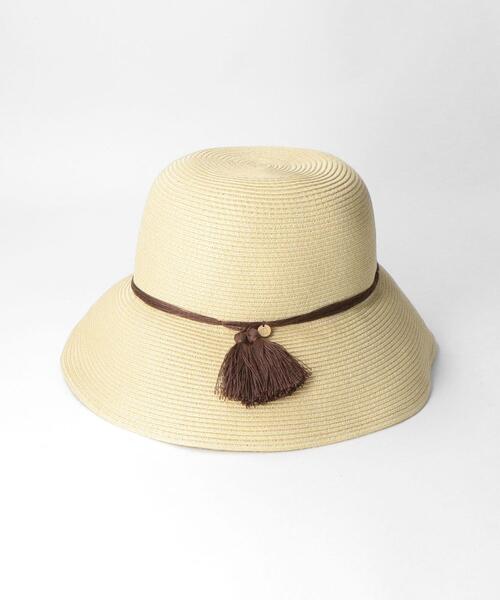 THE STATION STORE(ザ ステーション ストア)の「<closet story>タッセル ウォッシャブル ハット(ハット・レディース・ベージュ/ナチュラル・FREE)」の3枚目の写真