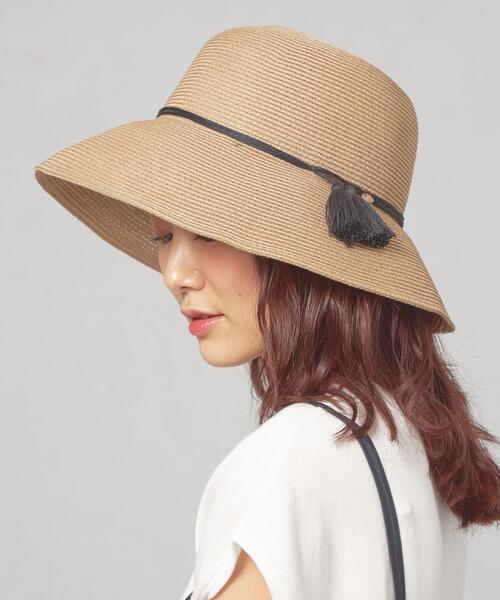 THE STATION STORE(ザ ステーション ストア)の「<closet story>タッセル ウォッシャブル ハット(ハット・レディース・ベージュ/ナチュラル・FREE)」の16枚目の写真