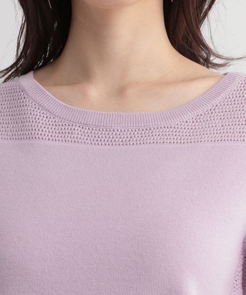 Andemiu(アンデミュウ)の「【顔診断CURVE】ソデフリルニット937949(ニット/セーター・レディース・ブラック/オフホワイト/ライトグリーン/ラベンダー・FREE)」の18枚目の写真