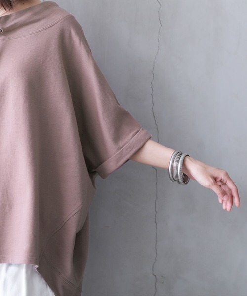 osharewalker(オシャレウォーカー)の「【廃盤】『ゆるハイネックドルマンスウェット』(スウェット・レディース・ブラック/ラベンダー・FREE)」の6枚目の写真