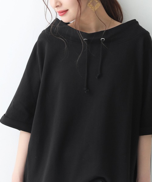 osharewalker(オシャレウォーカー)の「【廃盤】『ゆるハイネックドルマンスウェット』(スウェット・レディース・ブラック/ラベンダー・FREE)」の10枚目の写真