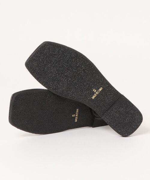 y/m by misato（イムバイミサト）の「フラットトングサンダル（サンダル・レディース・ブラック/ベージュ・SMALL/MEDIUM/LARGE）」の9枚目の写真