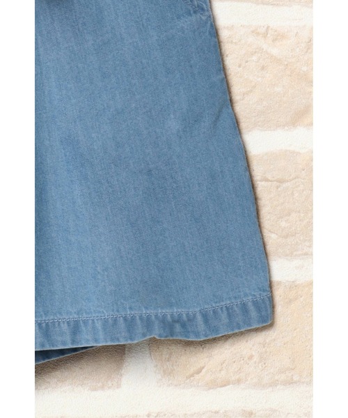 ikka(イッカ)の「【キッズ】スカーフベルト付きデニムキュロット(120~160cm)(デニムパンツ・キッズ・ネイビー/ブルー・120/130/140/150/160)」の9枚目の写真
