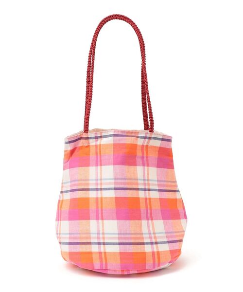 The Bagmati(ザバグマティ)の「【SHIPS any別注】The Bagmati:チェック マルシェバッグ(トートバッグ・レディース・ピンク系その他/ライトグリーン/ブルー・ONE SIZE)」の11枚目の写真