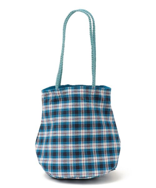 The Bagmati(ザバグマティ)の「【SHIPS any別注】The Bagmati:チェック マルシェバッグ(トートバッグ・レディース・ピンク系その他/ライトグリーン/ブルー・ONE SIZE)」の12枚目の写真