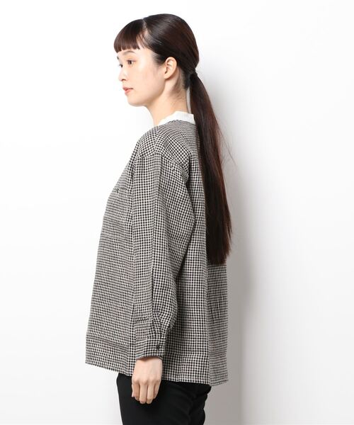 salle de bal（サルデバル）の「【 HEAVENLY / ヘヴンリー 】 リネンバンドカラーブラウス シャツ Linen Cleric BandCollar Shirt 2147082（シャツ/ブラウス・レディース・その他1・FREE）」の2枚目の写真