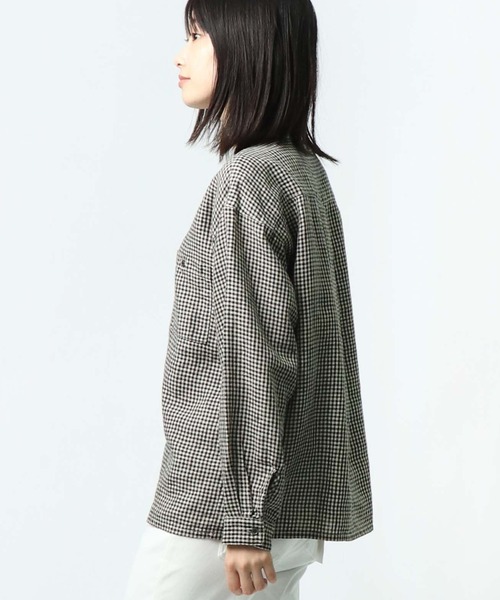 salle de bal（サルデバル）の「【 HEAVENLY / ヘヴンリー 】 リネンバンドカラーブラウス シャツ Linen Cleric BandCollar Shirt 2147082（シャツ/ブラウス・レディース・その他1・FREE）」の5枚目の写真