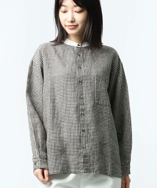 salle de bal（サルデバル）の「【 HEAVENLY / ヘヴンリー 】 リネンバンドカラーブラウス シャツ Linen Cleric BandCollar Shirt 2147082（シャツ/ブラウス・レディース・その他1・FREE）」の7枚目の写真