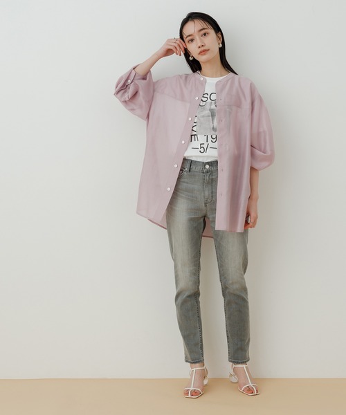 ADAM ET ROPE'(アダムエロペ)の「フォトプリント半袖Tシャツ(Tシャツ/カットソー・レディース・ホワイト/ホワイト系その他・FREE)」の3枚目の写真