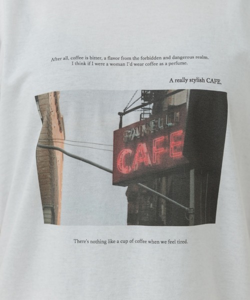 ADAM ET ROPE'(アダムエロペ)の「フォトプリント半袖Tシャツ(Tシャツ/カットソー・レディース・ホワイト/ホワイト系その他・FREE)」の13枚目の写真