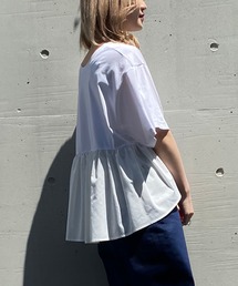 AS KNOW AS PINKY | 前後でキリカエほわっとＴシャツ(Tシャツ/カットソー)
