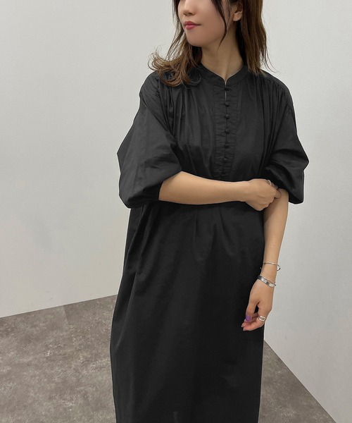 apres jour mignon(アプレジュールミニョン)の「コットンロングボイルワンピース 【ZOZOTOWN限定アイテム】(ワンピース・レディース・ダークパープル/ダークブルー/ブラック・フリー/X-LARGE)」の9枚目の写真