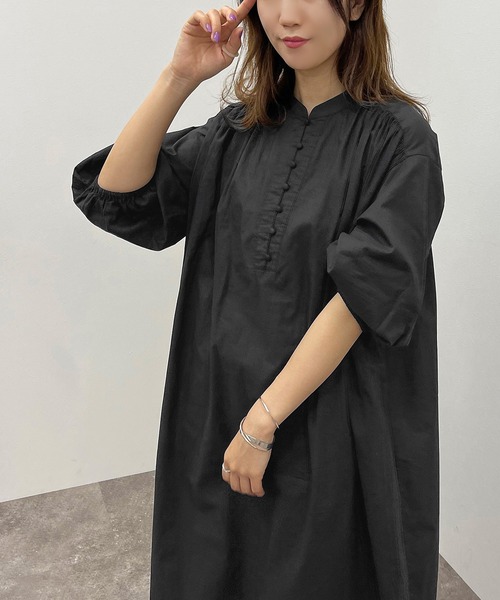 apres jour mignon(アプレジュールミニョン)の「コットンロングボイルワンピース 【ZOZOTOWN限定アイテム】(ワンピース・レディース・ダークパープル/ダークブルー/ブラック・フリー/X-LARGE)」の10枚目の写真
