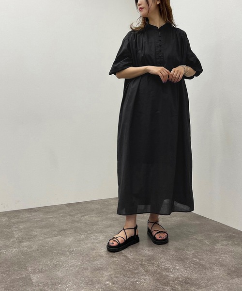 apres jour mignon(アプレジュールミニョン)の「コットンロングボイルワンピース 【ZOZOTOWN限定アイテム】(ワンピース・レディース・ダークパープル/ダークブルー/ブラック・フリー/X-LARGE)」の12枚目の写真
