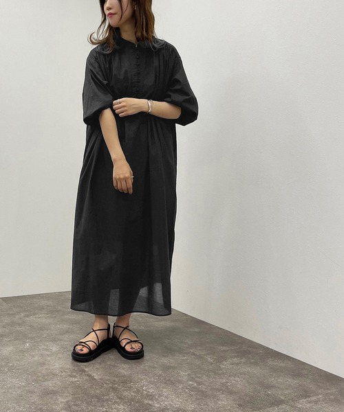 apres jour mignon(アプレジュールミニョン)の「コットンロングボイルワンピース 【ZOZOTOWN限定アイテム】(ワンピース・レディース・ダークパープル/ダークブルー/ブラック・フリー/X-LARGE)」の13枚目の写真