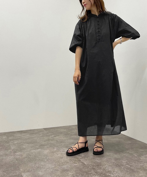 apres jour mignon(アプレジュールミニョン)の「コットンロングボイルワンピース 【ZOZOTOWN限定アイテム】(ワンピース・レディース・ダークパープル/ダークブルー/ブラック・フリー/X-LARGE)」の14枚目の写真