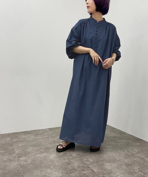apres jour mignon(アプレジュールミニョン)の「コットンロングボイルワンピース 【ZOZOTOWN限定アイテム】(ワンピース・レディース・ダークパープル/ダークブルー/ブラック・フリー/X-LARGE)」の21枚目の写真
