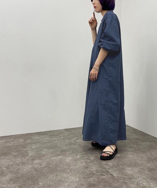 apres jour mignon(アプレジュールミニョン)の「コットンロングボイルワンピース 【ZOZOTOWN限定アイテム】(ワンピース・レディース・ダークパープル/ダークブルー/ブラック・フリー/X-LARGE)」の22枚目の写真