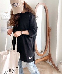 Java | 《JaVaジャバ コラボ》ゆるっとカジュアル。綿100％切替えビッグシルエットTee(Tシャツ/カットソー)