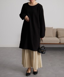 ぬくぬくあったか!シンプルチュニックワンピ