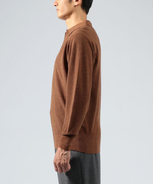 TOMORROWLAND （トゥモローランド）の「ウールメジット スキッパー（ニット/セーター・メンズ・カーキ/オレンジ/ダークブルー・S/M）」の11枚目の写真