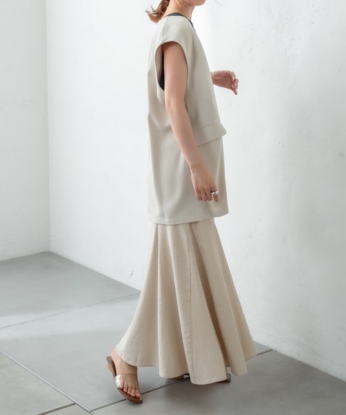 mystic（ミスティック）の「ベルト付ジレ（ベスト・レディース・アイボリー/ブラック/ブルー・FREE）」の14枚目の写真