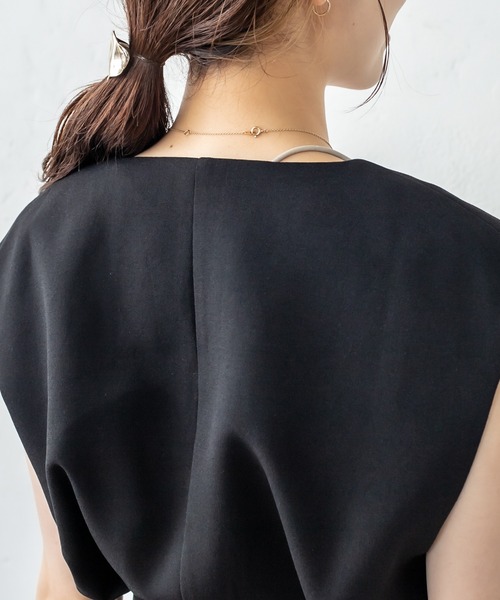 mystic（ミスティック）の「ベルト付ジレ（ベスト・レディース・アイボリー/ブラック/ブルー・FREE）」の8枚目の写真