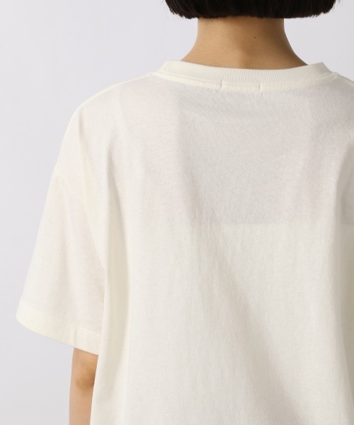 LOWRYS FARM（ローリーズファーム）の「カレッジロゴＴＳＳ　956628（Tシャツ/カットソー・レディース・アイボリー/オフホワイト/チャコールグレー/グリーン・FREE）」の12枚目の写真