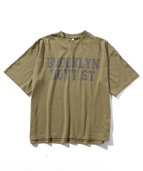 INASTUDIOS ZOO(イーナストゥディオスズー)の「「INASTUDIOS SELECT」カレッジプリントTシャツ(Tシャツ/カットソー・メンズ・ネイビー/キナリ/ホワイト系その他/グリーン系その他/ワインレッド/ベージュ系その他/レッド系その他/ベージュ/チャコール/グレー系その他/ブルー系その他/オリーブ・MEDIUM/X-LARGE/LARGE)」の8枚目の写真