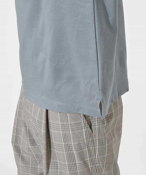 a.v.v（アーヴェヴェ）の「【接触冷感/UVカット/抗菌防臭】シルケットスムースワイドシルエットカットソー（Tシャツ/カットソー・メンズ・ホワイト/ボルドー/カーキ/グリーン/チャコールグレー・44/46/50/48）」の12枚目の写真