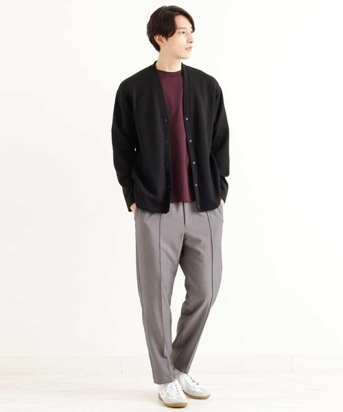 a.v.v（アーヴェヴェ）の「【接触冷感/UVカット/抗菌防臭】シルケットスムースワイドシルエットカットソー（Tシャツ/カットソー・メンズ・ホワイト/ボルドー/カーキ/グリーン/チャコールグレー・44/46/50/48）」の20枚目の写真