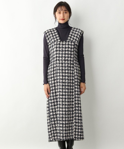 A part by(アパートバイ)の「ツイードジャンパースカート 959131(ジャンパースカート・レディース・ブラック系その他2/ブラック・FREE)」の8枚目の写真