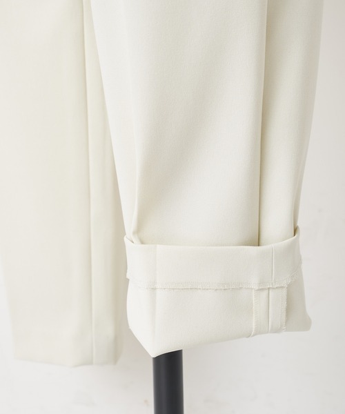 BEARDSLEY（ビアズリー）の「シーズンレスで穿ける　ポリエステル生地でシワも気になりにくいトラックパンツ（その他パンツ・レディース・ホワイト/ブラック/ダークグレー・1/2/0）」の12枚目の写真