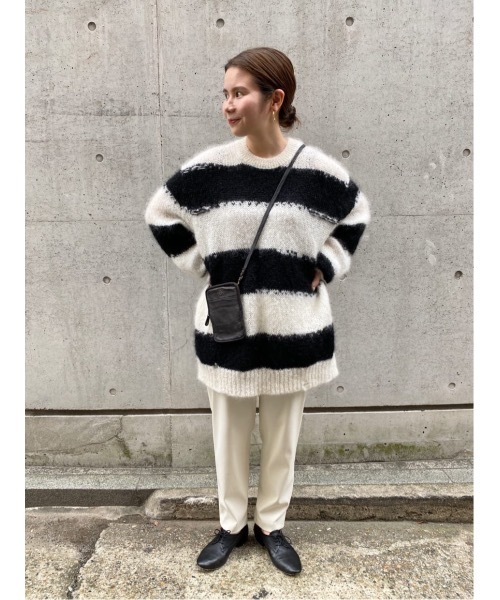 BEARDSLEY（ビアズリー）の「シーズンレスで穿ける　ポリエステル生地でシワも気になりにくいトラックパンツ（その他パンツ・レディース・ホワイト/ブラック/ダークグレー・1/2/0）」の15枚目の写真