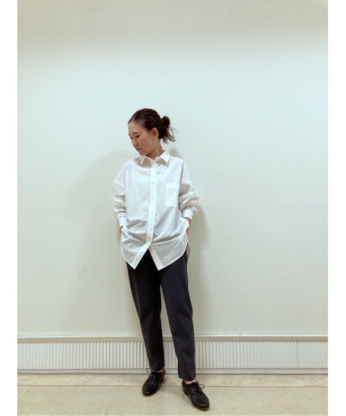 BEARDSLEY（ビアズリー）の「シーズンレスで穿ける　ポリエステル生地でシワも気になりにくいトラックパンツ（その他パンツ・レディース・ホワイト/ブラック/ダークグレー・1/2/0）」の18枚目の写真