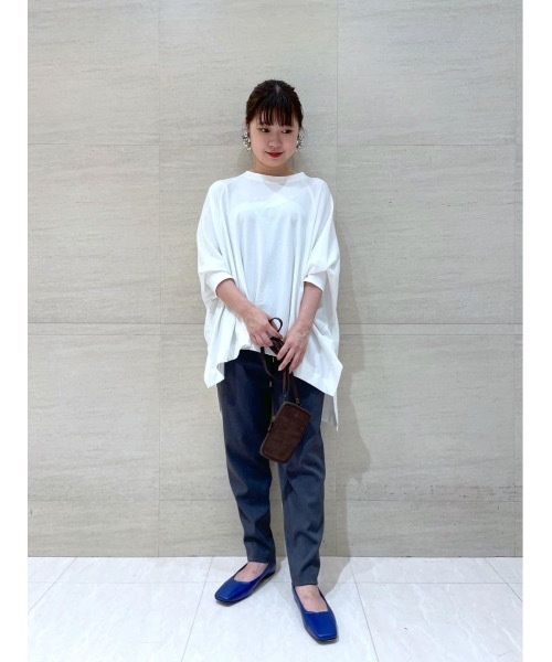 BEARDSLEY（ビアズリー）の「シーズンレスで穿ける　ポリエステル生地でシワも気になりにくいトラックパンツ（その他パンツ・レディース・ホワイト/ブラック/ダークグレー・1/2/0）」の19枚目の写真