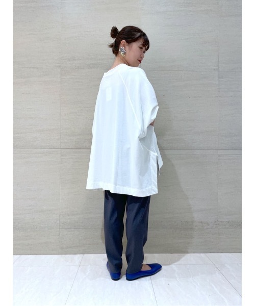 BEARDSLEY（ビアズリー）の「シーズンレスで穿ける　ポリエステル生地でシワも気になりにくいトラックパンツ（その他パンツ・レディース・ホワイト/ブラック/ダークグレー・1/2/0）」の20枚目の写真