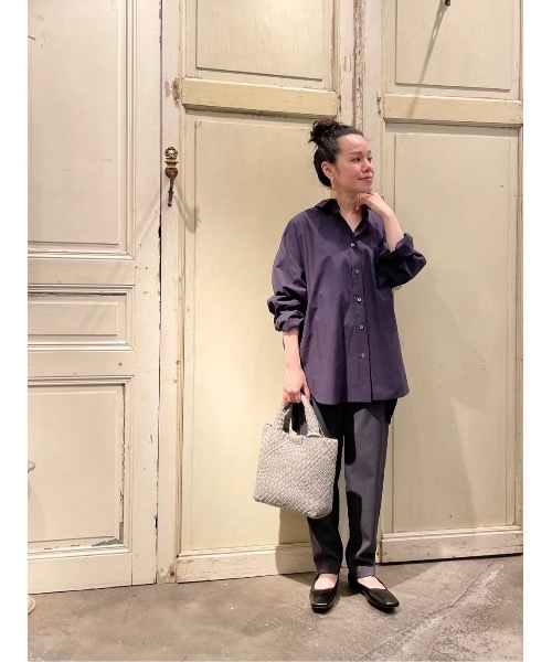 BEARDSLEY（ビアズリー）の「シーズンレスで穿ける　ポリエステル生地でシワも気になりにくいトラックパンツ（その他パンツ・レディース・ホワイト/ブラック/ダークグレー・1/2/0）」の17枚目の写真