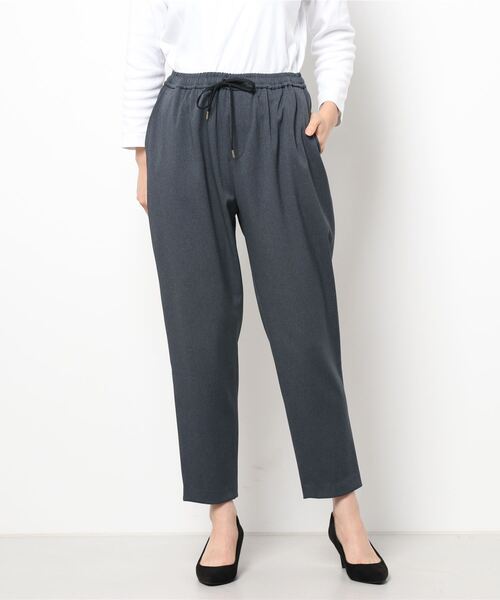 BEARDSLEY（ビアズリー）の「シーズンレスで穿ける　ポリエステル生地でシワも気になりにくいトラックパンツ（その他パンツ・レディース・ホワイト/ブラック/ダークグレー・1/2/0）」の21枚目の写真