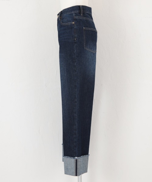 titivate（ティティベイト）の「ﾀｰﾝﾊﾞｯｸｽﾄﾚｰﾄﾃﾞﾆﾑﾊﾟﾝﾂ（デニムパンツ・レディース・ネイビー/ブルー・L/S/M）」の19枚目の写真