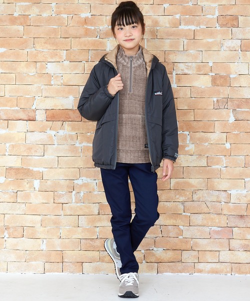 KRIFF MAYER Kid's Collection（クリフメイヤーキッズコレクション）の「カットモールハーフZIP（Tシャツ/カットソー・キッズ・ブラウン/ネイビー/モカ/グレー・170/130/120/160/150/140）」の15枚目の写真