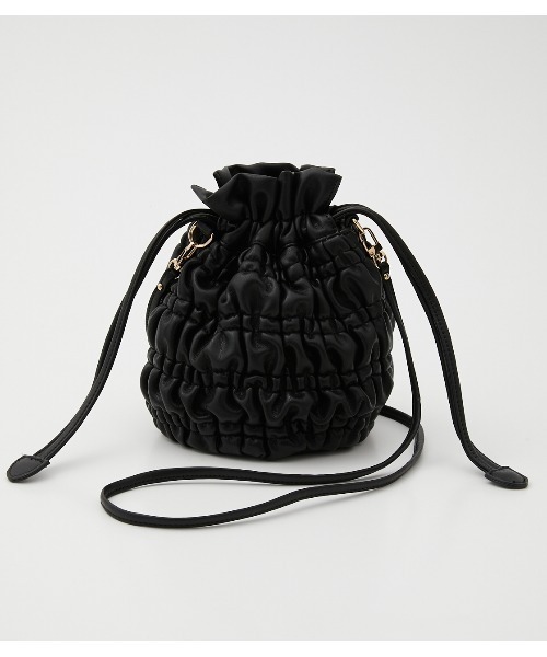 crie conforto（クリーコンフォルト）の「シャーリングミニショルダーバッグ（ショルダーバッグ・レディース・グレー/ブラック/ベージュ・FREE）」の12枚目の写真