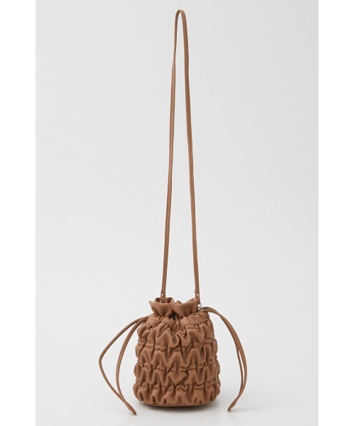 crie conforto（クリーコンフォルト）の「シャーリングミニショルダーバッグ（ショルダーバッグ・レディース・グレー/ブラック/ベージュ・FREE）」の20枚目の写真