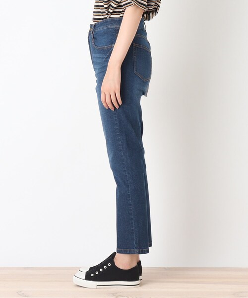 Cutie Blonde（キューティーブロンド）の「◆【S-LL】デニムゆるテーパードパンツ（デニムパンツ・レディース・ネイビー系5/ブルー系5・02/01/04/03）」の4枚目の写真