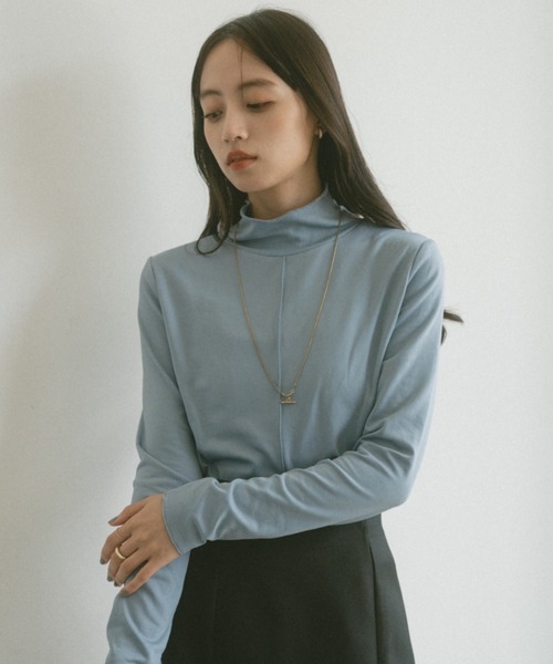 VANNIE U（ヴァニーユー）の「2WAYメロウヒートTOPS（Tシャツ/カットソー・レディース・ブラック/ベージュ/オリーブ/アイボリー/ピンク/ブルー・FREE）」の5枚目の写真