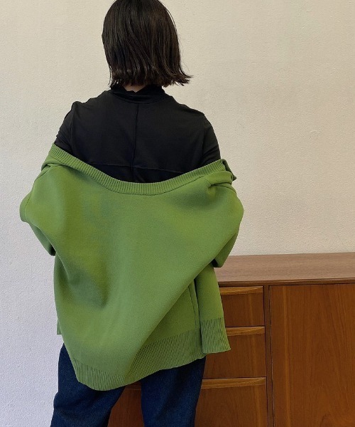 VANNIE U（ヴァニーユー）の「2WAYメロウヒートTOPS（Tシャツ/カットソー・レディース・ブラック/ベージュ/オリーブ/アイボリー/ピンク/ブルー・FREE）」の11枚目の写真