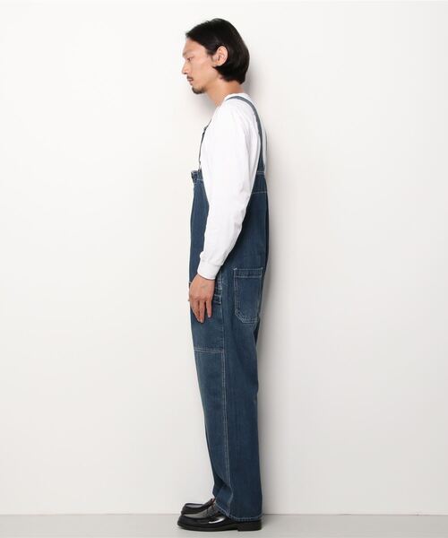 WESTSEA（ウエストシー）の「スラブデニム フロントジップ オーバーオール（サロペット/オーバーオール・メンズ・ワンウォッシュ/インディゴブルー/ブルー系その他・M/XL/S/L/SS）」の4枚目の写真