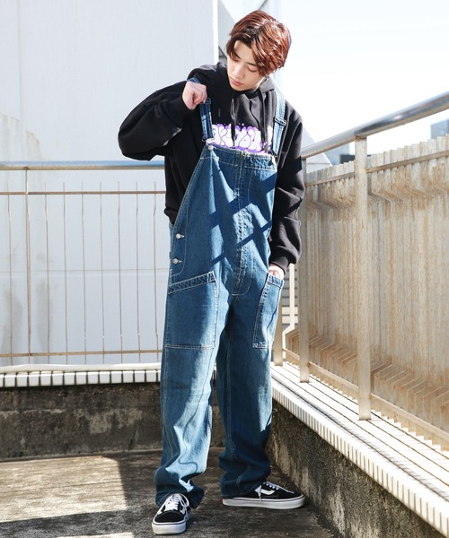 WESTSEA（ウエストシー）の「スラブデニム フロントジップ オーバーオール（サロペット/オーバーオール・メンズ・ワンウォッシュ/インディゴブルー/ブルー系その他・M/XL/S/L/SS）」の8枚目の写真